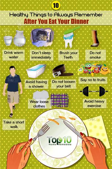 10 Healthy Things To Remember Before And After You Eat Dinner Ekachai Hospital